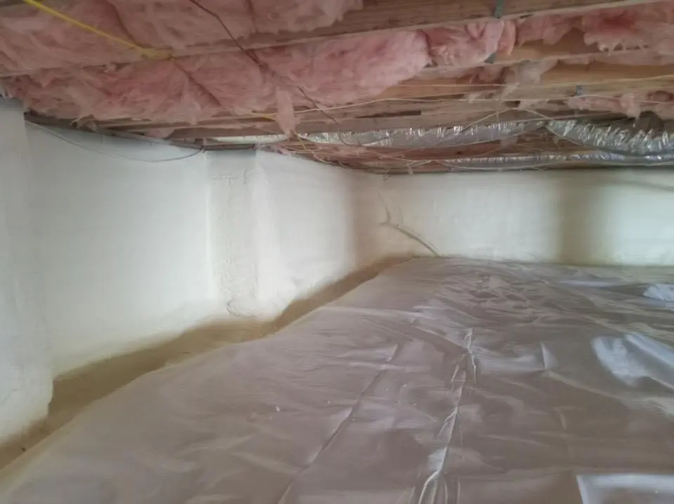 Crawl space encapsulation with closed-cell spray foam for Spray Foam Roofing in Hazleton